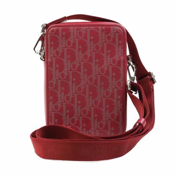 DIOR Red Leather Shoulder Bag - Picture 1 of 5